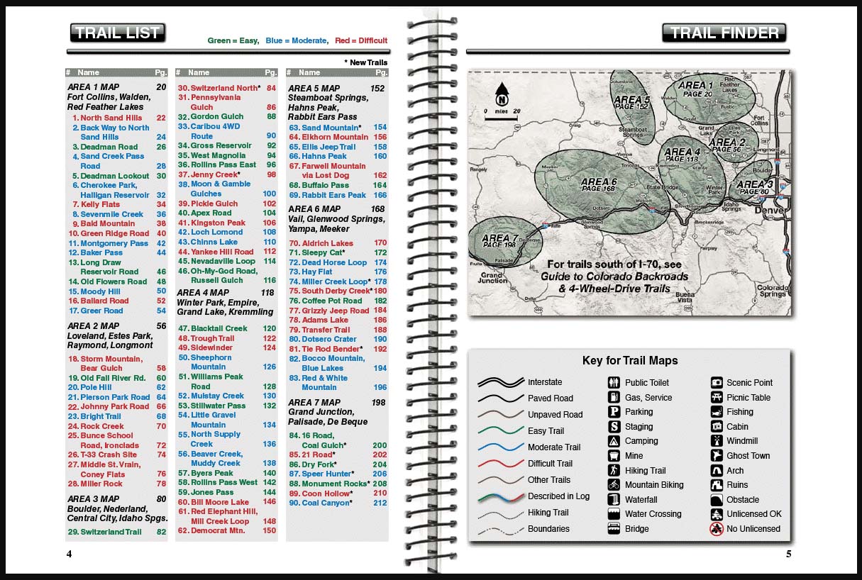 Guide to Northern Colorado Backroad and 4 Wheel Drive Trails 4th