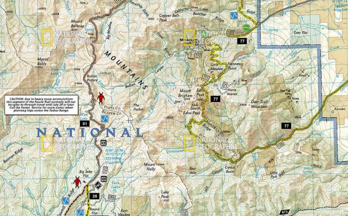 Paiute ATV Trail Map 708